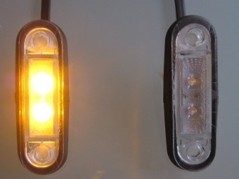 Lampa gabarit ovala cu LED -FT-015Z Fristom Galbena bull-bar