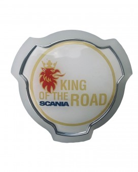 Sigla king of the road iluminata LED alb