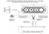 Lampa semnalizare cu pozitie 4 LED-uri LZD2265