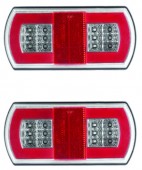 Lampa stop camion LED SMD V1843  12V/24V (16.5x8)