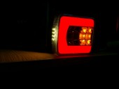 Lampa stop camion patrata LED SMD V1845  12V/24V (10.5x9.5)