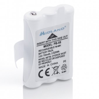Acumulator Midland PB-X6 700mAh NiMh pentru statii radio XT50 si XT60