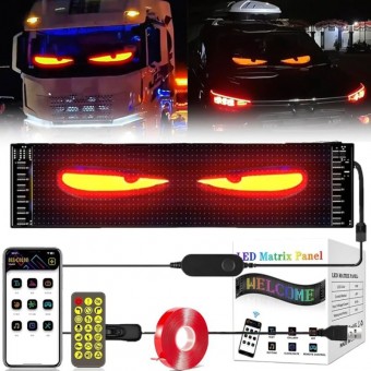 Afisaj LED programabil DEVIL EYES  59X12X0.25cm