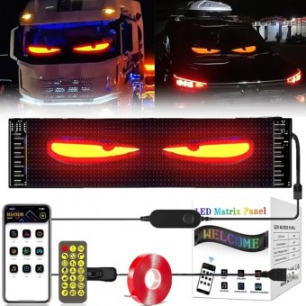 Afisaj LED programabil DEVIL EYES 90X20X0.25cm