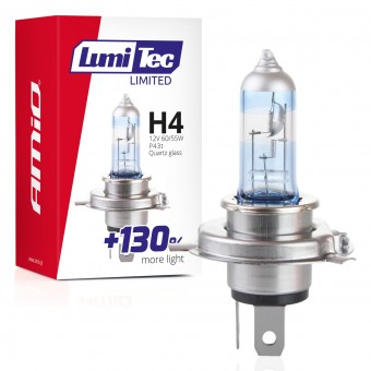 Bec cu halogen H4 12V 60/55W LumiTec LIMITED +130%