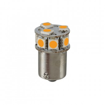 Bec semnalizare PY21W 10x3030 SMD Amber 24V 57720