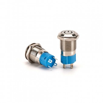 Buton din aluminiu 12V ,12mm Cod: TLB93