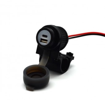 Incarcator USB Albrecht cu doua porturi QC3.0 12-24V