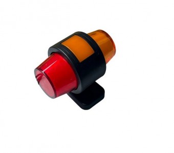 Lampa alungita 3 pozitii neon 12-24V roșu-portocaliu-portocaliu