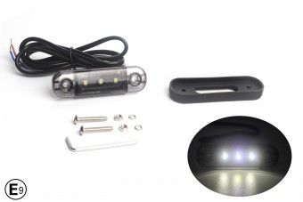 Lampa de gabarit cu 3 LED Dark-alb E-mark