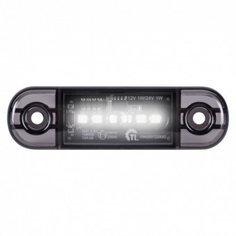Lampa de gabarit cu 6 LED Dark-alb E-mark