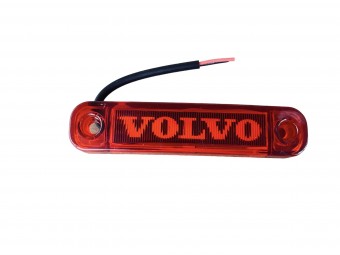 Lampa de gabarit cu LOGO Volvo rosie 12v-24v 