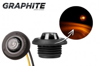 Lampa de pozitie galbena ingropata LD2629/ GRAPHITE bulbi