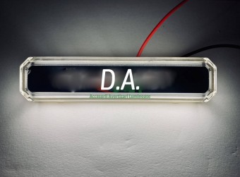 Lampa gabarit cu LOGO NEON Alb FR0260  D
