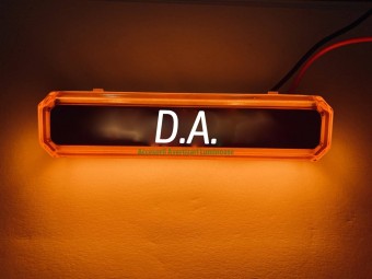 Lampa gabarit cu LOGO NEON Galben FR0260 D