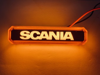  Lampa gabarit cu LOGO NEON Galben FR0260 Scania  