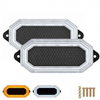  Lampa gabarit Neon 9D si stroboscop dinamica Alb-Galben