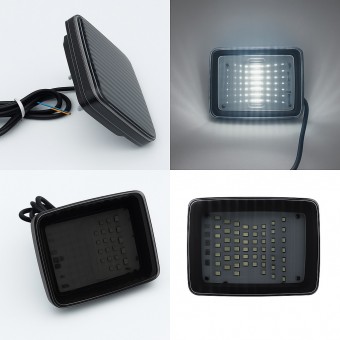 Lampa holland 70led sticla fumurie -Mansalier