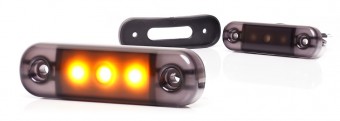 Lampa pozitie cu 3 leduri galbena W275.1/2336BLACK