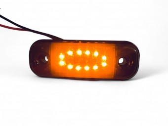 Lampa pozitie-gabarit cu 12 LED FUMURIE GALBEN