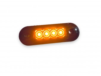Lampa pozitie-gabarit cu 4 LED FUMURIE GALBEN
