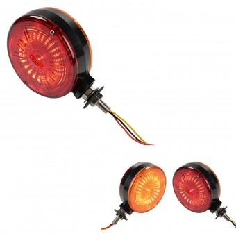 Lampa spaniola gabarit LED Lollipop Star 12/24V, portocaliu-rosu