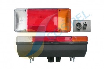 Lampa spate 5 functii mufa dreapta Iveco Eurocargo (2 mufe)