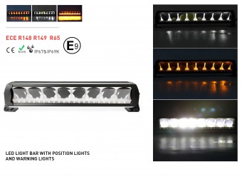 Ledbar cu stroboscop si lumina pozitie 80W 45CM