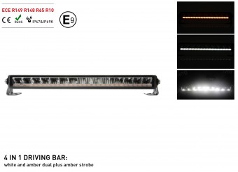 Ledbar cu stroboscop si lumina pozitie 80W 55CM