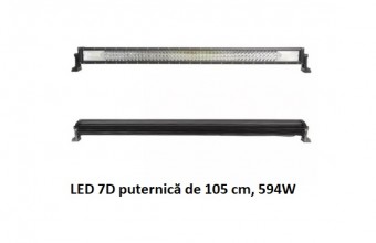 Ledbar LED 7D puternică de 105 cm, 594W