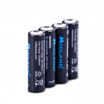 Midland Pachet 4 baterii B-1800 reincarcabile tip AA 1800 mAh pentru G7, G7 PRO, G9 PRO, Alan 42