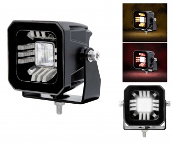 Proiector cu DRL 3D DualColor 7,5cm 