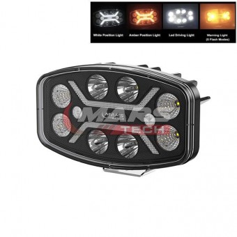 Proiector faza lunga cu DRL DualColor + Strobo Optimo 200