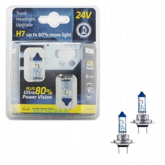 SET 2 BEC H7 24V/70W BOSMA ULTRA