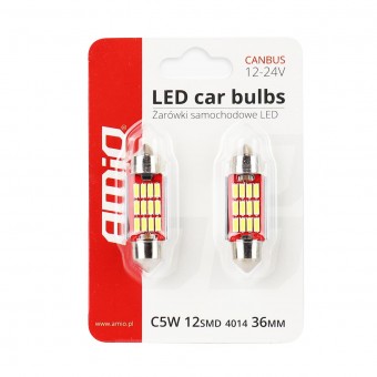 Set 2 Becuri Led sofit 36mm 12V-24V