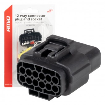 Set conector waterproof 12 PIN 2.2mm AMIO-04352