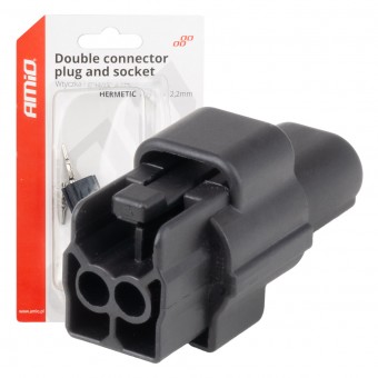 Set conector waterproof 2 PIN 2.2mm AMIO-04346
