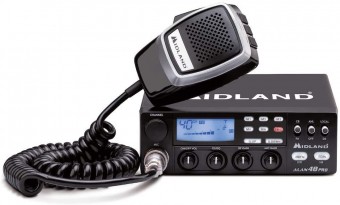 Statie radio CB Midland Alan 48 PRO, ASQ Digital, AM/FM, Noise Blanker, 12-24V