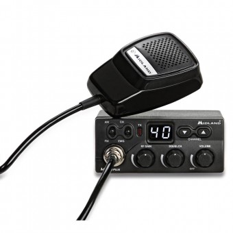 Statie radio CB Midland M Zero Plus, 4W, 40 canale AM/FM, cod C1109.01