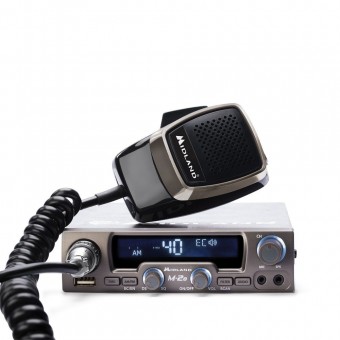 Statie radio CB Midland M20, 4W, 40 canale AM/FM, Squelch digital
