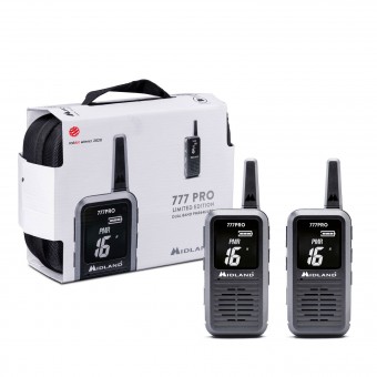 Statie radio portabila Midland PMR446/LPD 777 PRO set cu 2 bucati - Editie limitata