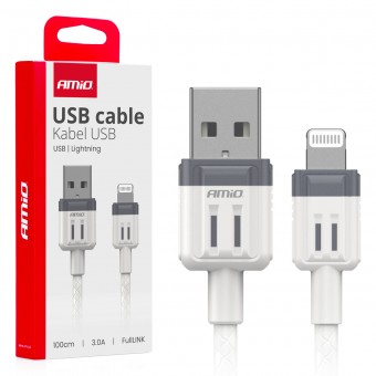 USB la Lightning 3A 100cm FullLINK AMIO-03907