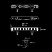 Bara LED NUUK D-LINE 10″ 26.6cm Strands