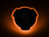 Baza luminoasa emblema SCANIA dual Color Alb/galben