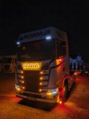 Baza luminoasa SCANIA GALBEN -ALB