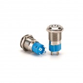 Buton din aluminiu 12V ,12mm Cod: TLB93