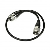 Cablu de legatura Albrecht NC-535, 50 cm, 2 mufe PL 259