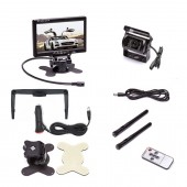 Camera Wireless cu Monitor 7 Inch, 12V/24V, Vedere Nocturna IR, IP67 