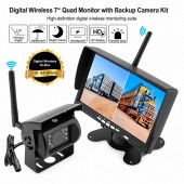 Camera Wireless cu Monitor 7 Inch, 12V/24V, Vedere Nocturna IR, IP67 