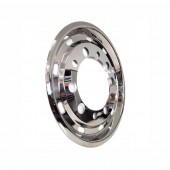 Capac roata 22.5x11.75 ET120, fata, din otel inoxidabil, plat 10 gauri